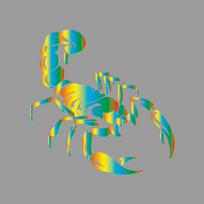 Cool dual wielding scorpions creative&funny stickers for cartoon fans&lover,high quality for car trucks motorcycles & laptops S blue