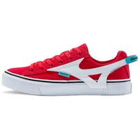 Mizuno Cyclone Speed 1 Round Toe Lace-Up Non-Slip Wear-Resistant Breathable Lightweight Low-Top Canvas Shoes Unisex Sneakers Red D1GH200506 37 white