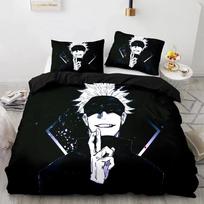 Anime Jujutsu Kaisen Satoru Gojo Patalynės Komplektas Viengulis Karališkas Dydis Antklodės Užvalkalas Pagalvės Užvalkalas Berniukams Mergaitėms Vaikams Suaugusiems Namams 70x133cm 2pcs