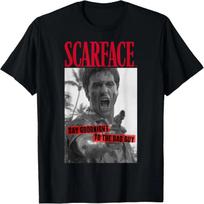 Scarface Say Goodnight To The Bad Guy Photo T-Shirt XXXL juoda