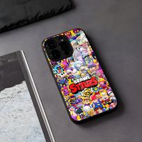 Žaidimai Žvaigždės Leons Telefonų dėklas IPhone 17 Air 16 E Pro Max 15 14 13 Mini 12 Pro 11 Max Plus Juodas Stiklinis Dangtelis iPhone 16e black