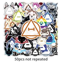 50 Sheets Therian Helmet Stickers – Cool Trendy DIY Color Painting for Computers & Motorcycles black