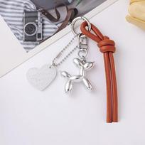 Yogodlns Fashion Punk Y2K Balloon Dog Pendant for Women Bag Trinket Girl's Bag Chain Accessories one size gray