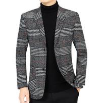 Vyriški švarkai, ploni, britiški, languoti, oficialūs, kostiuminiai, švarkai, vakarėliai, vestuvės, verslo, laisvalaikio stiliaus, švarkai vyrams 4XL pilka