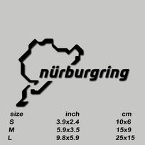 MAP  nurburgring  stickers,High Quality And Durable Automobiles Exterior Accessories Self-adhesive Decals M juoda