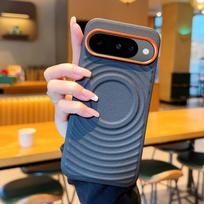 Applicable to Google pixel9 mobile phone case pixel10 ripple 9ProXL magnetic case 10A water ripple protective case Google google pixel 10 [gold armor solid color] gray