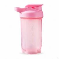 Fitness Shaker Bottle with Scale, Protein Powder Mixer Cup, Portable Outdoor Water Black Pink 500ml white