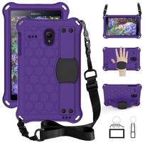 For Samsung galaxy Tab A 8.0 inch case SM- T380 T385 Tablet Shockproof Stand Cover funda for Tab E 8.0 inch SM-T377 T375 T380 T385 T377 T375 violetinė