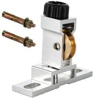 Balcony Pulley Clothes Drying Rack with Universal Hand Crank and Large Copper Wheel Bearing white