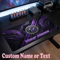 Melbourne Storm Customized Name Text Mouse Pad, Large Desk Mouse Mat Personalized Home Office Present 30cmx60cm black