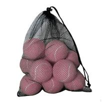 10 vienetų teniso kamuoliukų su tinkliniu maišeliu saugojimui Treniruotėms šunims augintiniams, suaugusiems, vaikams Geltoni Light Pink