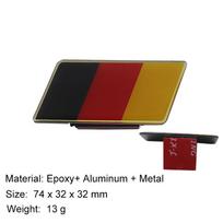 3D Premium Deutsch Germany German Flag Map Logo for JFJDX5 car Engine Hood Fender trunk Tail Rear Decal Emblem Badge Sticker