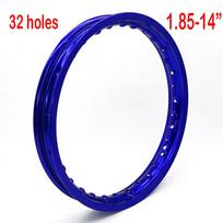 14 colių Motokroso 32 stipinų ratlankio stebulės žiedas 1.40x14  arba 1.85x14  lydinio purvo dviračiui pit bike CRF Kayo BSE Apollo ratlankiams Blue 1.85-14 32H blue