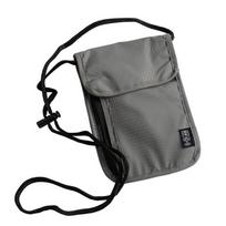 Anti-Theft RFID Passport Bag Rfid-Blocking Document Credit Case Pouch Neck Wallet  Travel pilka