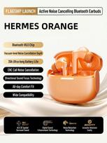 Xiaomi New wireless earbuds with dynamic sound effect and noise reduction Bluetooth headphones, long battery life, oranžinė