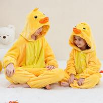 Vaikiškas kapibaros flanelinis pledas-miegmaišis, žieminis kostiumas su gobtuvu vaikams, drabužiai, kombinezonas, naktiniai drabužiai, chalatas berniukams ir mergaitėms 120 yellow
