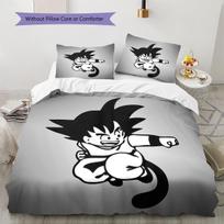 Dragon Ball Cute Son Goku Soft Comfort Duvet Cover, Kids Bedding Set Gift,Size Various Options-HE7 150*200cm/59x79in Single/Twin 3pcs
