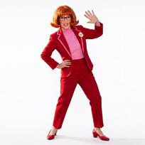 Helovino diskotekos kostiumas Dėdės Gladys Cosplay Retro apranga moterims XXXL red