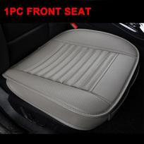 SEAMETAL 1vnt automobilio priekinės sėdynės užvalkalas PU odos neslystantis automobilio sėdynės pagalvėlės užvalkalas keturiems sezonams 1pc front seat pilka