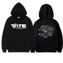 2025 Tate McRae So Close To What Album Sweatshirt Autumn Winter Fleece Men Women Long sleeve Hoodie Double Sided Printed Unisex 3XL black