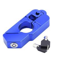 1pc Outdoor Safety Locks Motorcycle Handlebar Grip Street Security It Scooter Atv Dirt Bikes Auto Helmet Lock Blue blue