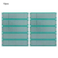10pcs 2x8cm Double Side Prototype Breadboard   Board, with tinned   for easy soldering, ideal for electrical experiment, electronic fa
