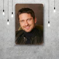 Gerard butler filmografija Retro Vintažinis skardinis ženklas Plakatas Dekoratyvinė plokštelė Metalinė plokštelė Sienų dekoras 20x30cm（7.8x11.8inch） black