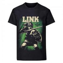 The Legend of Zelda Unisex Adult Link T-Shirt S juoda