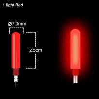 1pcs LED Fishing Smart Float Top Cr425 Battery Electronic Floats Buoy Sensor Color Change Night Fishing Float Top Luminous red