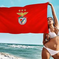 Futbolo klubas B-Benfica Vonios rankšluostis Mikropluošto Minkštas Sugeriantis vandenį Kvėpuojantis Mergaitei Vaikams Dekoratyvinis Animacinis Paplūdimio rankšluostis Cotton 76x182cm