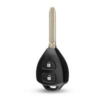 Dandkey For Toyota Rav4 Wish Camry Hiac Corolla Hilux Fortuner 2/3/4Bnt Key Shell Fob Modified Flip Remote Key Shell Toy43 Blade gray