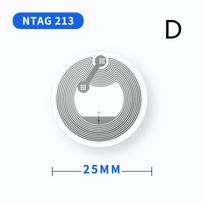 20 Pcs Rewritable Nfc Chip Sticker Tags With Optional 213 215 216 High Sensitive Induction For Access Control Payment Info D gray