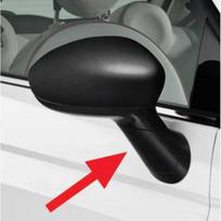 Car Rearview Side Mirror Covers Cap for FIAT 500 2007 To 2024 WING MIRROR ARM STEM COVER STEM CAP LEFT PASSENGER SIDE PartsGood product right