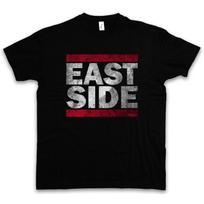 East Side T Shirt Fun Coast Usa United States Eastside Westside West 4XL gray
