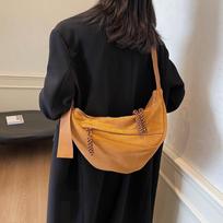 Autumn and winter super fire suede dumpling bag women's 2026 new casual light messenger bag large capacity commuter bag Small ruda