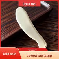 Pure Copper Gua Sha Board: Traditional Chinese Medicine Scraper for Full Body Meridian Massage and Tiger Tally. black