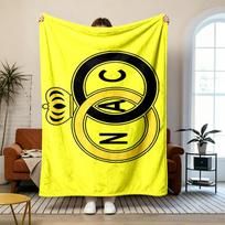 NAC Breda Soft and comfortable flannel Suitable for sofas living rooms outdoor camping travel and also makes a great anniversary gif 80cmx120cm yellow