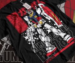 Unisex shirt Cotton Oversize Large Size Gundam Wing T-Shirt Japanese Anime Tshirt Manga Shirt Graphic Art All Size XXL red