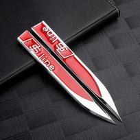 2PCS Car Left Right Wing Side Fender Decoration Sticker Auto Sline Emblem Accessories For  Audi C7 A5 Q5 B7 B6 B9 Q7 A1 sline S3
