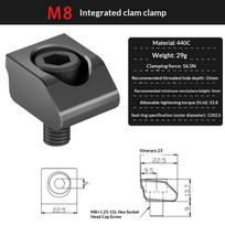 OK Clamp Vise Fixture M6 M8 M10 CNC Integrated Wear Resistant Clamping Block for CNC Milling Drilling Machine M8