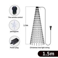 Nauji išmanieji Kalėdų eglutės žibintai įvairiaspalviai fėja RGB LED žvaigždžių styginiai krioklys Kalėdų APP DIY Bluetooth Home Yard Holiday Decor US PLUG gray