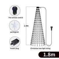 Nauji išmanieji Kalėdų eglutės žibintai įvairiaspalviai fėja RGB LED žvaigždžių styginiai krioklys Kalėdų APP DIY Bluetooth Home Yard Holiday Decor US PLUG
