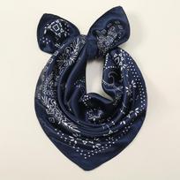 Tamsiai mėlynas kaštainių hip hopo medvilninis kvadratinis bandana kaklaskaris jojimo galvos juosta paisley dovanos vyrams unisex 60*60cm gray