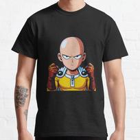 Men's One Punch Man Daily List T Shirts Saitama OPM Oppai Anime Manga 100% Cotton printed Short Sleeve Tees Plus Size T-Shirt S beige