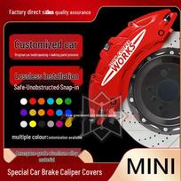 BMW MINI Brake Caliper Covers for Mini Countryman - Wheel Caliper Piston Modification Accessories 1 set of brake caliper covers (4 pieces) - CLUBMAN red