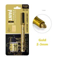 Permanent Metallic Paint Marker Pen with Ink Set DIY Resin Mold Tire Metal Oil Gold Silver White Black Blue Markers Pens Drawing beige