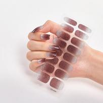 2026 New No Glue Gel Nail Stickers Waterproof Matte Press On Nails for Women brown