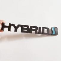 3D Metal HYBRID Logo Side Fender Rear Trunk Emblem Badge Car Sticker Decals For Toyota Prius Camry Crown Auris Rav4s TRD YU6