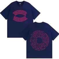 Vintage Washed Harry Styles Kiss All The Time Disco Occasionally Pop Music Album Merch Graphic T-shirt Men Women Printed Tee Summer Casual Fashion L blue