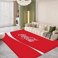 C-Coca logo C-Cola Door Mat Washable Non-Slip Living Room Sofa Chairs Area Mat Kitchen Doormat Area Rug 40cm x 60cm gray